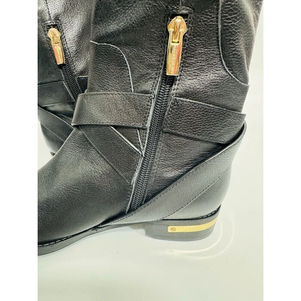 Vince Camuto Womens Preshent Over-The-Knee Riding Boots Size 6.5 Leather  NWOB